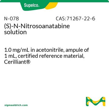 (S)-N-Nitrosoanatabine solution 1.0&#160;mg/mL in acetonitrile, ampule of 1&#160;mL, certified reference material, Cerilliant&#174;