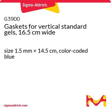 Gaskets for vertical standard gels, 16.5 cm wide size 1.5&#160;mm × 14.5&#160;cm, color-coded blue