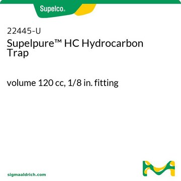 Supelpure HC Hydrocarbon Trap volume 120&#160;cc, 1/8 in. fitting