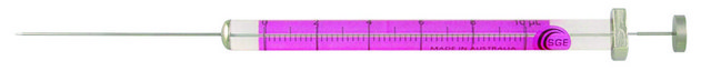 SGE Syringes for Agilent/HP 7673, 7683 and 6850 ALS Autosampler, Fixed Needle volume 10&#160;&#956;L, SK-10F-HP-0.63, needle size 23 ga, needle L 42&#160;mm, pkg of 6&#160;ea