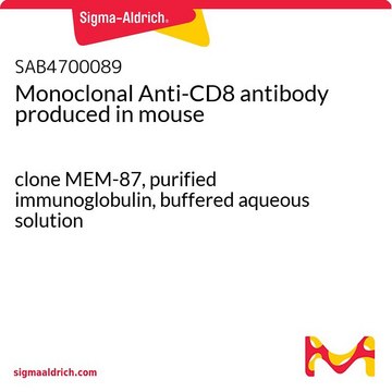 Monoclonal Anti-CD8 antibody produced in mouse clone MEM-87, purified immunoglobulin, buffered aqueous solution