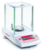 Ohaus® Pioneer® Plus analytical balance Model PA214C, AC/DC input 230 V AC, universal plug set