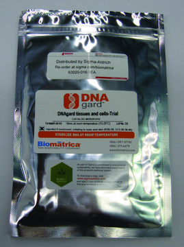 DNAgard&#174; Tissue Trial kit, for room temp preservation of DNA