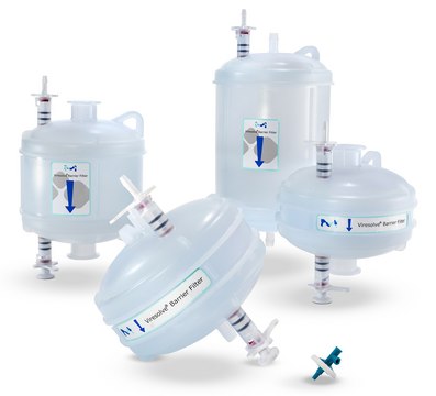 Viresolve&#174; Barrier Capsule Retention of viruses, mycoplasma and bacteria from cell culture media