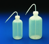 LDPE wash bottles capacity 125 mL (4 oz), Wide-mouth