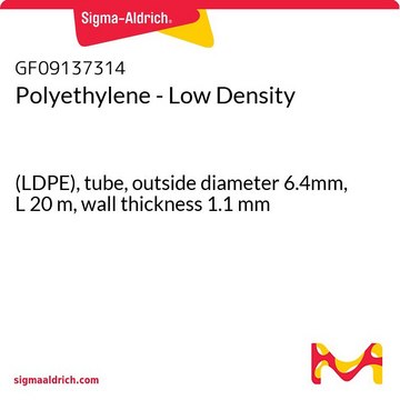 Polyethylene - Low Density (LDPE), tube, outside diameter 6.4mm, L 20&#160;m, wall thickness 1.1&#160;mm