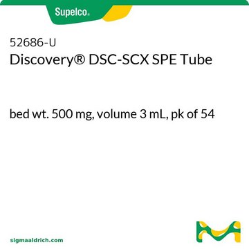 Discovery&#174; DSC-SCX SPE Tube bed wt. 500&#160;mg, volume 3&#160;mL, pk of 54