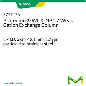 Proteomix&#174; WCX-NP1.7 Weak Cation Exchange Column L × I.D. 3&#160;cm × 2.1&#160;mm, 1.7&#160;&#956;m particle size, stainless steel