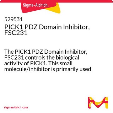 PICK1 PDZ结构域抑制剂，FSC231 The PICK1 PDZ Domain Inhibitor, FSC231 controls the biological activity of PICK1. This small molecule/inhibitor is primarily used for Neuroscience applications.