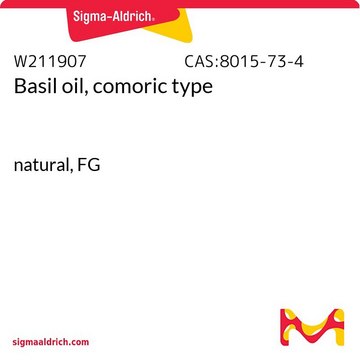 Basil oil, comoric type natural, FG