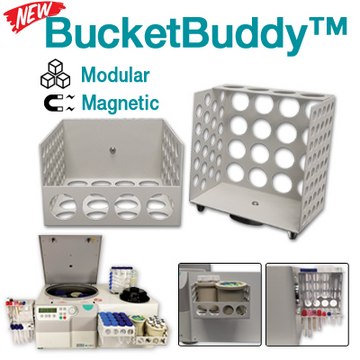 Benchmark BucketBuddy Magnetic Basket and Tube Rack for Laboratory Centrfuges