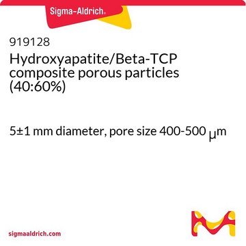 Hydroxyapatite/Beta-TCP composite porous particles (40:60%) 5±1&#160;mm diameter, pore size 400-500&#160;&#956;m