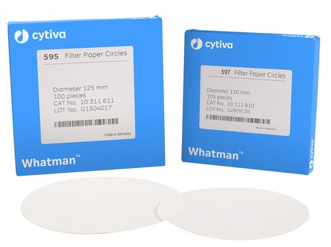 Whatman&#174; qualitative filter paper, Grade 597 circles, diam. 320&#160;mm, pack of 100