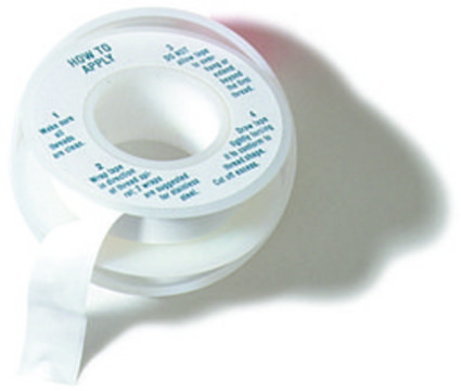 PTFE tape tape L × W 288&#160;in. × 1/2&#160;in., pkg of 1&#160;roll