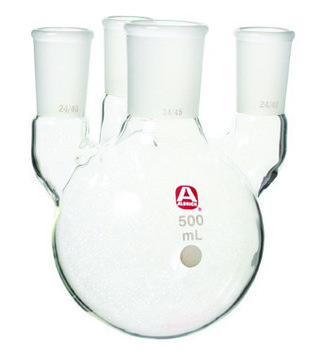 Aldrich&#174; four-neck round-bottom flask capacity 2,000&#160;mL, center joint: ST/NS 34/45, side Joints: ST/NS 24/40 (3)