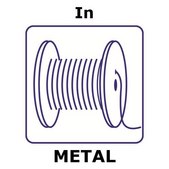 Indium wire reel, 5m, diameter 1.5mm, as drawn, 99.999%