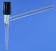 BRAND® needle-valve stopcocks for burettes and automatic burettes with PTFE spindle Straight, for burette capacity 2-10 mL