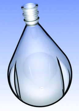 Ace drying flask, pear-shaped, with side indents capacity 1000&#160;mL, joint: ST/NS 29/32, glass