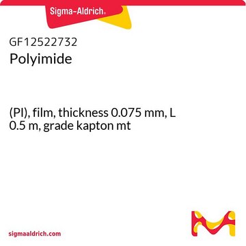 Polyimide (PI), film, thickness 0.075&#160;mm, L 0.5&#160;m, grade kapton mt