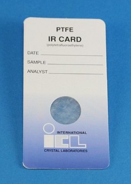 Disposable PTFE IR cards size 5&#160;cm × 10&#160;cm, pkg of 25&#160;ea