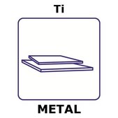 钛 sheet, thickness 5.0 mm, size 20 × 20 mm, tolerance 0.2
