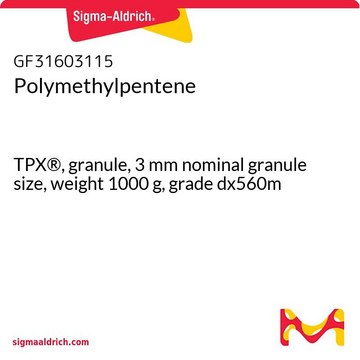 Polymethylpentene TPX&#174;, granule, 3&#160;mm nominal granule size, weight 1000&#160;g, grade dx560m