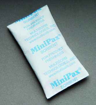 MiniPax&#174; absorbent packets silica gel, weight 1&#160;g (desiccant), L × W 3/4&#160;in. × 1 7/16&#160;in.