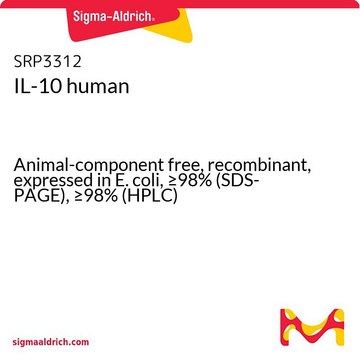 IL-10 人 Animal-component free, recombinant, expressed in E. coli, &#8805;98% (SDS-PAGE), &#8805;98% (HPLC)