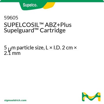 SUPELCOSIL &#8482; ABZ + Plus Supelguard &#8482; 滤芯 5&#160;&#956;m particle size, L × I.D. 2&#160;cm × 2.1&#160;mm