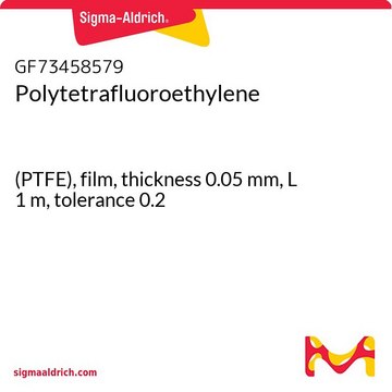 Polytetrafluoroethylene (PTFE), film, thickness 0.05&#160;mm, L 1&#160;m, tolerance 0.2