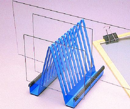 Scienceware&#174; electrophoresis plate rack, coated steel 7 slots for single plates and 3 slots for double plates, pkg of 1&#160;ea