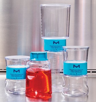 Millipore&#174; Stericup&#174;Quick Release 真空过滤系统 pore size 0.1&#160;&#956;m, polyethersulfone membrane, funnel capacity 250&#160;mL, pack of 12&#160;ea