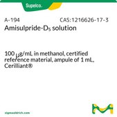 Amisulpride-D5 solution 100 μg/mL in methanol, certified reference material, ampule of 1 mL, Cerilliant®