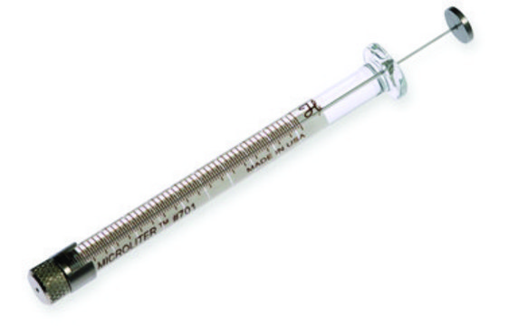 Hamilton&#174; TLC syringe model, 701 RN, no needle, volume 10&#160;&#956;L