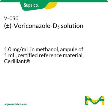 (±)-Voriconazole-D3 solution 1.0&#160;mg/mL in methanol, ampule of 1&#160;mL, certified reference material, Cerilliant&#174;