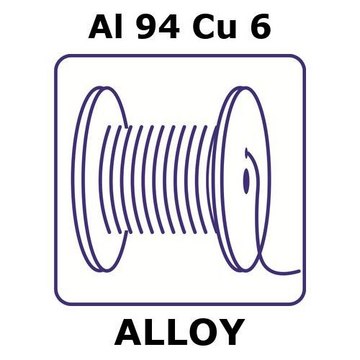 Aluminium alloy 2319 wire, Al 94%/Cu 6%, 1.2&#160;mm diameter, length 100 m