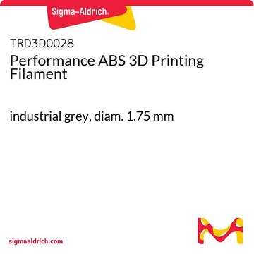 Performance ABS 3D Printing Filament industrial grey, diam. 1.75&#160;mm