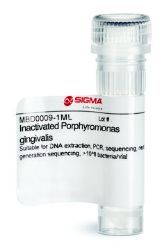 Inactivated Porphyromonas gingivalis Suitable for DNA extraction, PCR, sequencing, next generation sequencing, &gt;10^8 bacteria/vial