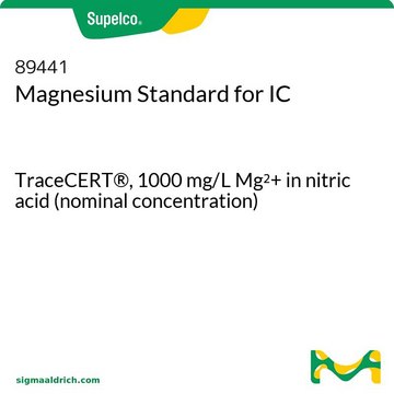 镁离子标准液，用于离子色谱分析 TraceCERT&#174;, 1000&#160;mg/L Mg2+ in nitric acid (nominal concentration)