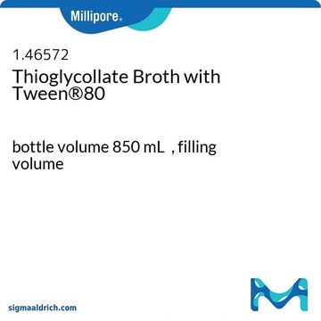 Thioglycollate Broth with Tween&#174;80 bottle volume 850&#160;mL , filling volume