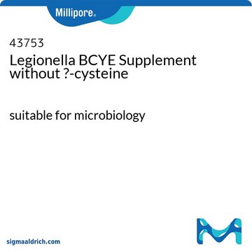 不含 L-半胱氨酸的军团菌 BCYE 添加剂 suitable for microbiology