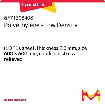 Polyethylene - Low Density (LDPE), sheet, thickness 2.3&#160;mm, size 600 × 600&#160;mm, condition stress relieved