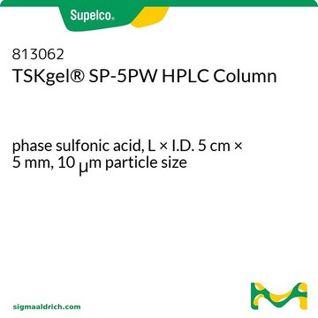 TSKgel&#174; SP-5PW HPLC Column phase sulfonic acid, L × I.D. 5&#160;cm × 5&#160;mm, 10&#160;&#956;m particle size