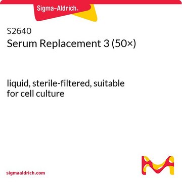 Serum Replacement 3 (50×) liquid, sterile-filtered, suitable for cell culture