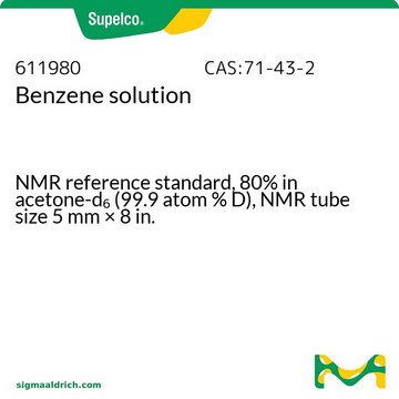 苯 溶液 NMR reference standard, 80% in acetone-d6 (99.9 atom % D), NMR tube size 5&#160;mm × 8&#160;in.