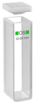 Hellma&#174; absorption cuvettes, standard cells, Macro Special Optical Glass, spectral range 320-2,500 nm, pathlength 10&#160;mm, chamber volume 3,500&#160;&#956;L