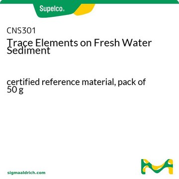 淡水沉积物中的微量元素 certified reference material, pack of 50&#160;g