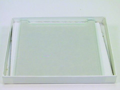 GE glass plates notched, L × D 10 cm × 10 cm