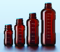 Duran® Youtility bottle, GL 45, complete amber glass, capacity 250 mL