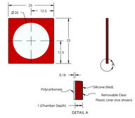 Grace Bio-Labs CoverWell™ imaging chambers diam. × thickness 20 mm × 0.9 mm
